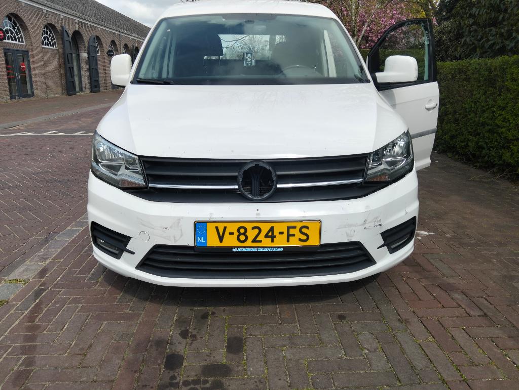 Volkswagen Caddy 2.0 TDI 75KW 2017, Stof, 4 cilinders, Volkswagen, Wit