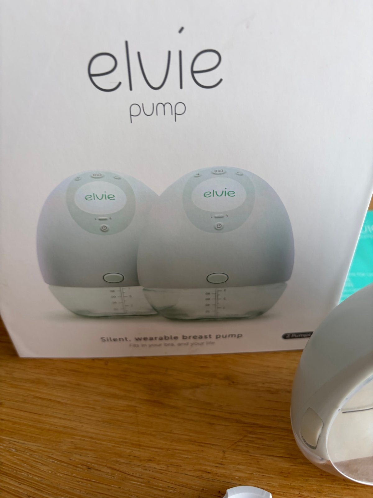 Elvie Pump dubbele elektrische borstkolf - compleet & nette, Ophalen of Verzenden, Gebruikt