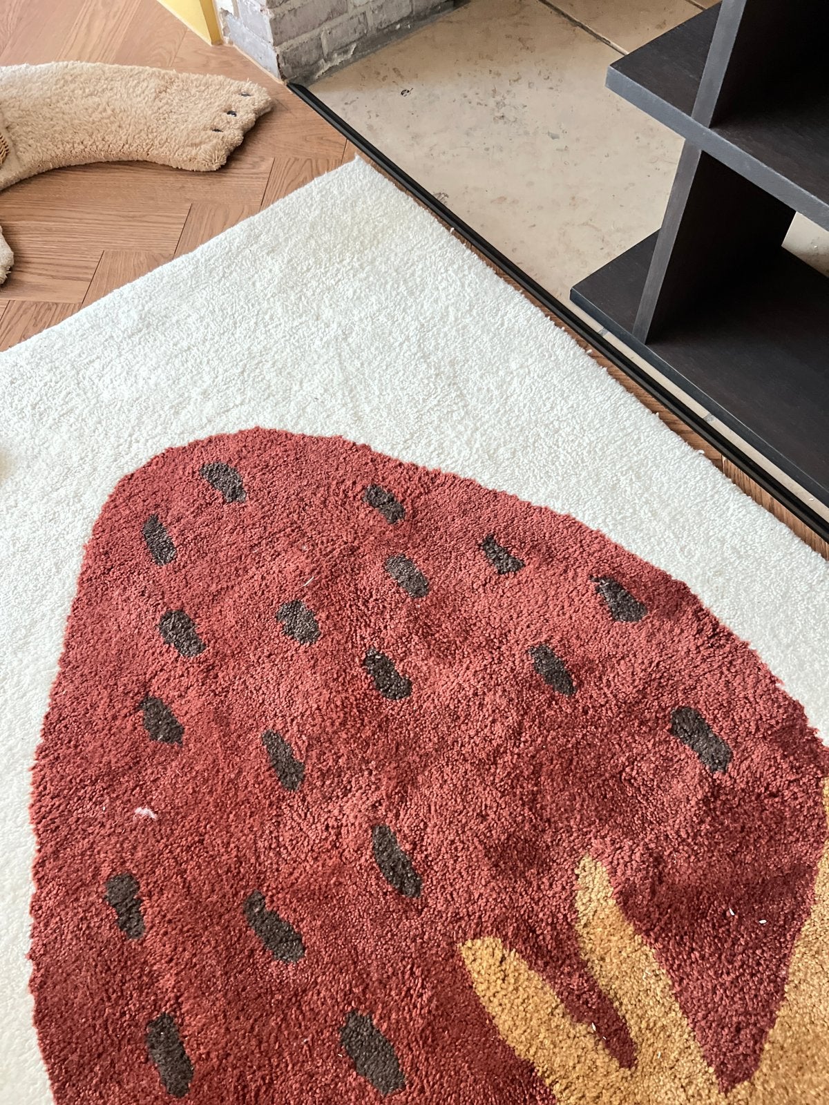 Ferm Living Fruiticana Strawberry (Large), Ophalen of Verzenden, Nieuw, Crème, Rechthoekig