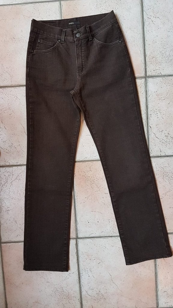 Bruine spijkerbroek jeans Angels, Overige kleuren, Ophalen of Verzenden, Zo goed als nieuw, W28 - W29 (confectie 36)