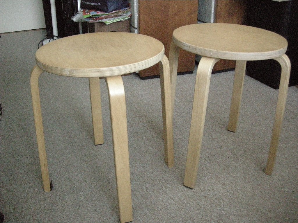Krukje plywood hout Frosta Ikea (5X) - zgan, Ophalen, Zo goed als nieuw, Hout