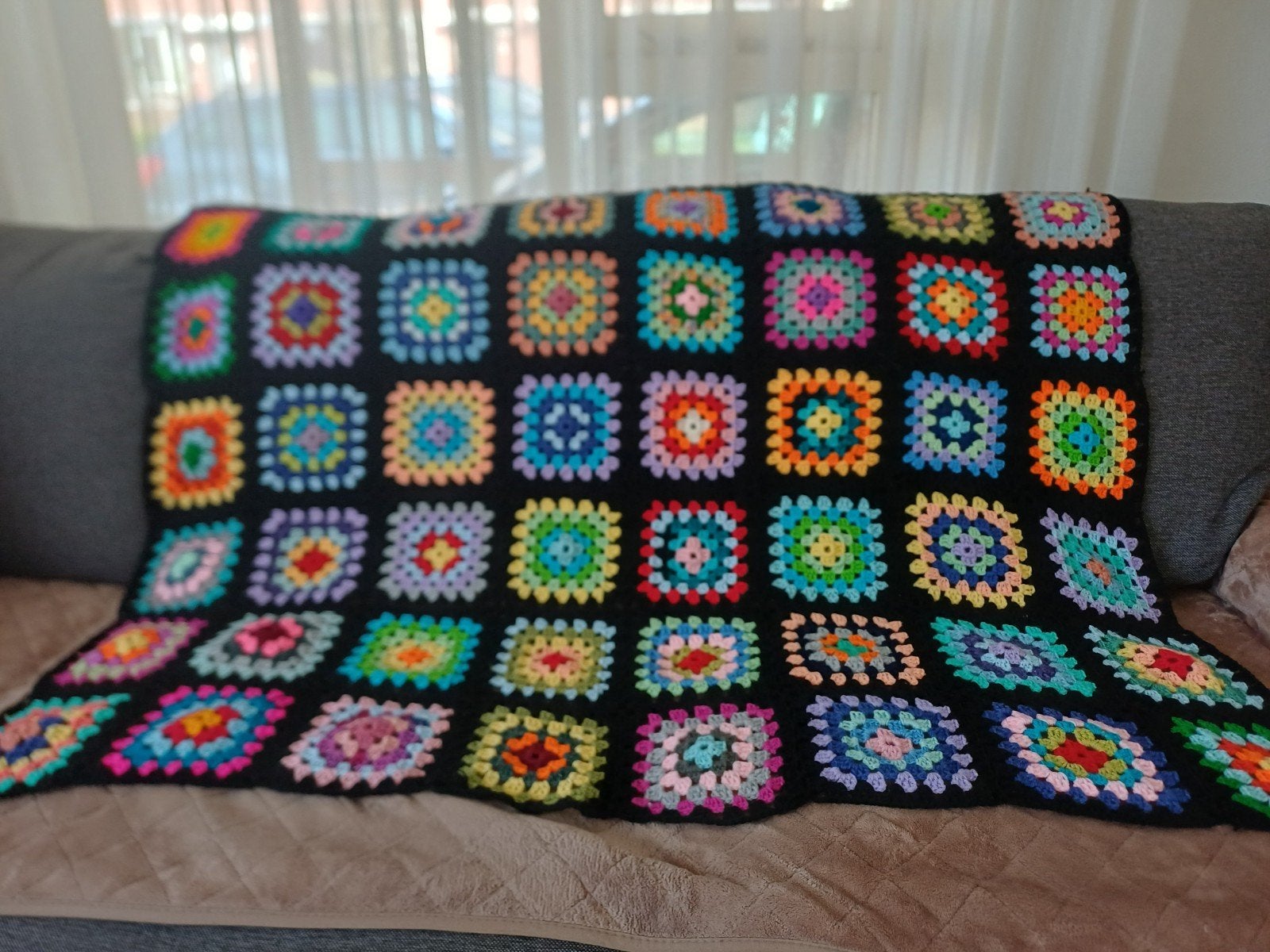 Gehaakte deken-sprei-plaid nieuw, Ophalen of Verzenden, Nieuw