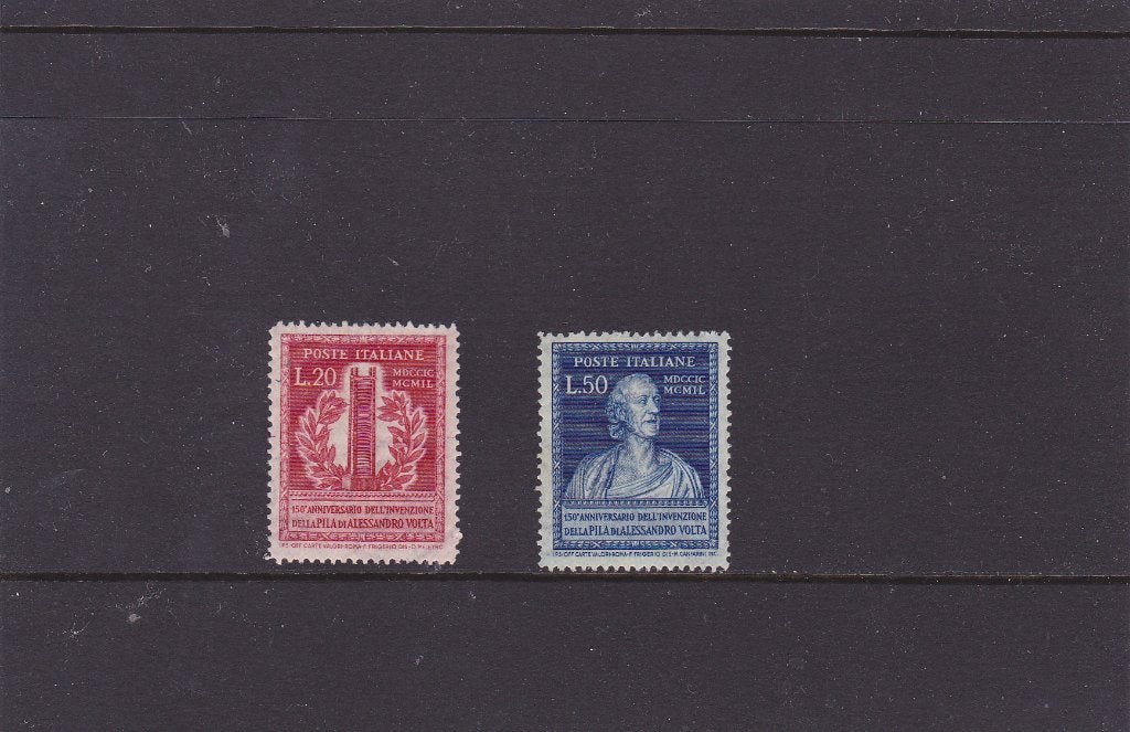 Italië 784/85 Volta 1949 (S774), Verzenden, Postfris