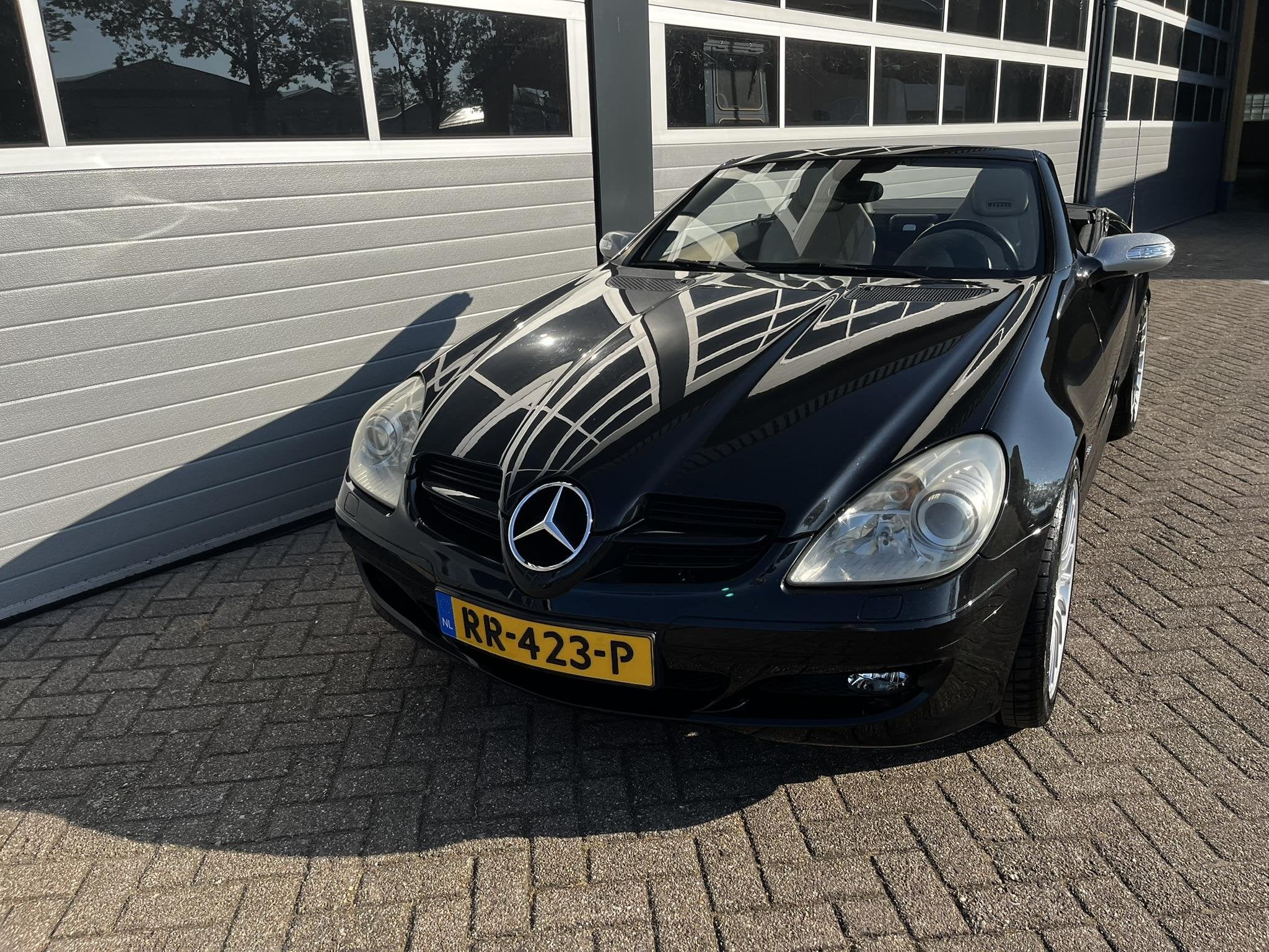 Mercedes-Benz SLK-klasse 200 Kompressor, Auto's, 12 maanden, Achterwielaandrijving, Gebruikt, Beige