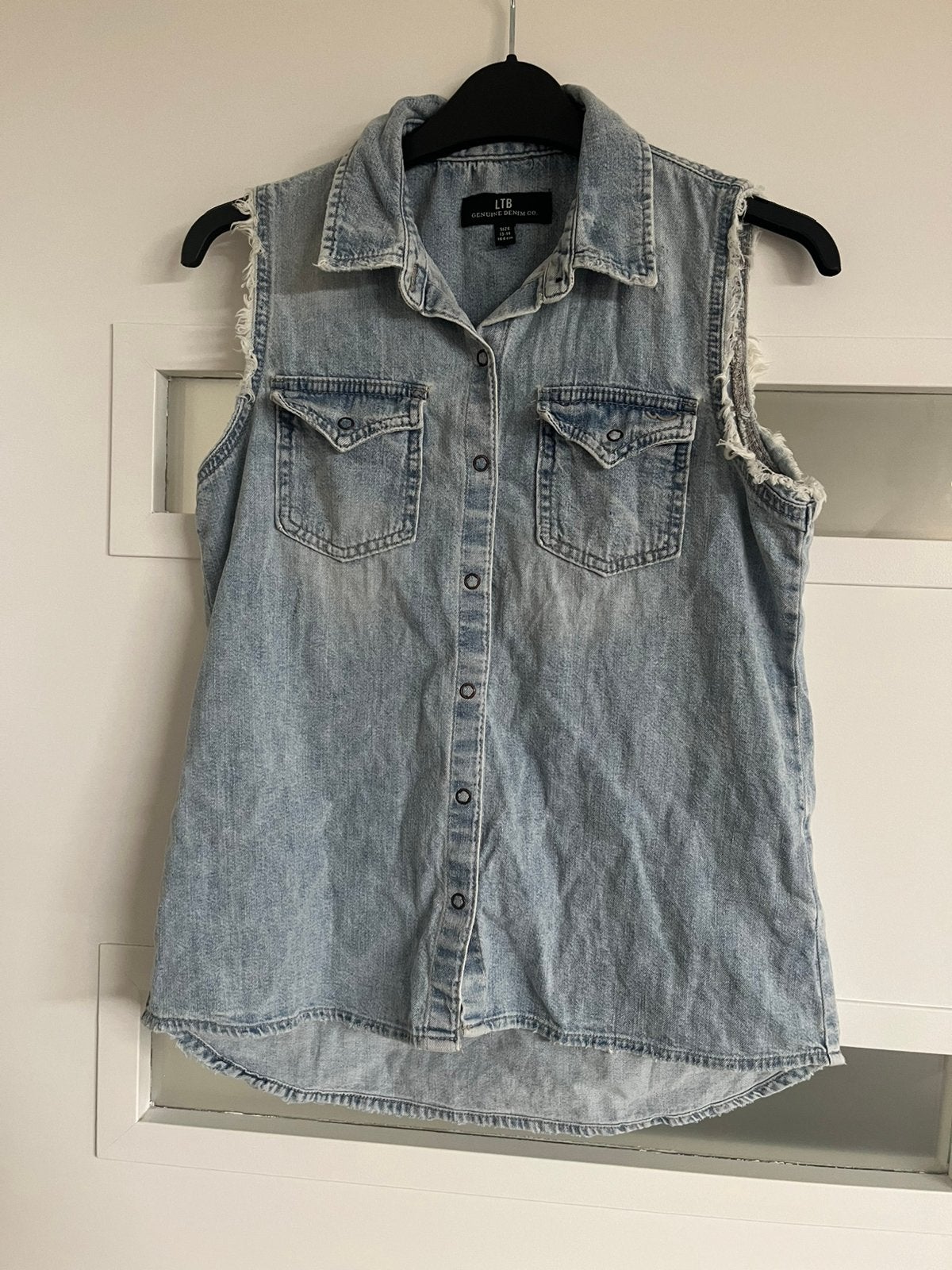 LTB spijker blouse maat 164, Kinderen en Baby's, Kinderkleding | Maat 164, Ophalen of Verzenden, Zo goed als nieuw, Meisje, Overhemd of Blouse