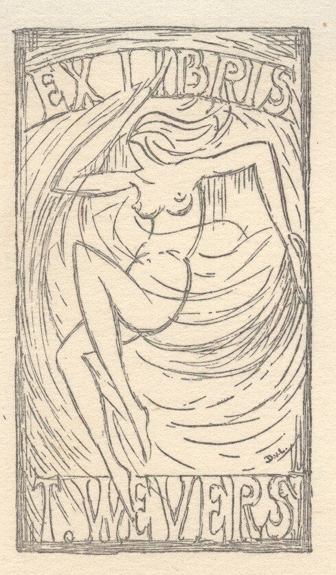 1351 Ex Libris Nederland : Dirk van Luijn, 1952, Verzenden, Ex libris