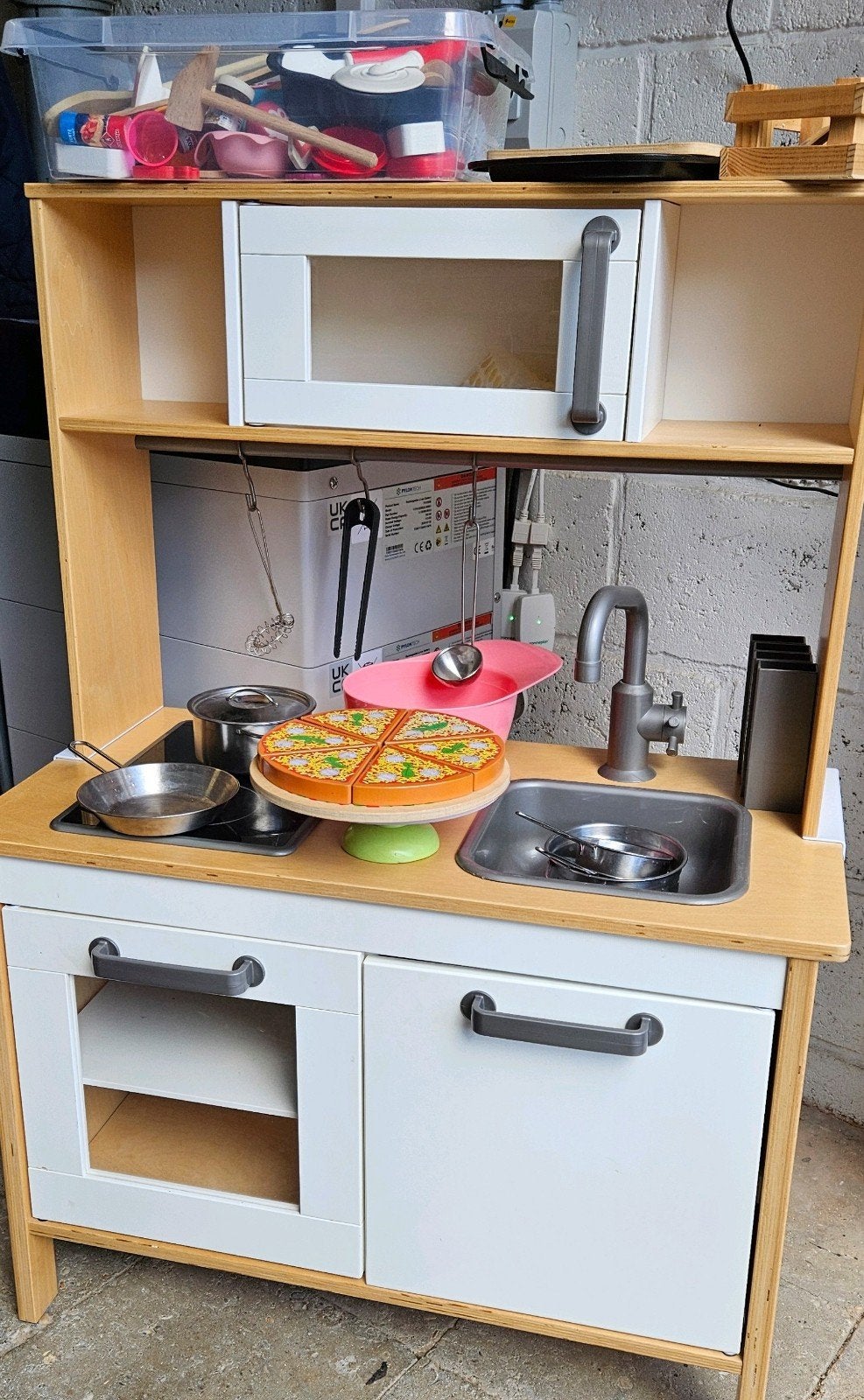 IKEA DUKTIG  houten speelkeuken met accessoires, Ophalen, Zo goed als nieuw, Hout, Speelkeuken