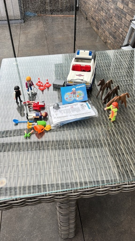 te koop aangeboden Playmobil  Rescue Pickup 4x4, Gebruikt, Complete set, Overige typen, Ophalen of Verzenden