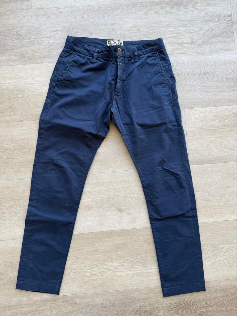Closed chino, blauw, maat 30/30, Kleding | Heren, Ophalen of Verzenden, Zo goed als nieuw, Maat 46 (S) of kleiner, Blauw