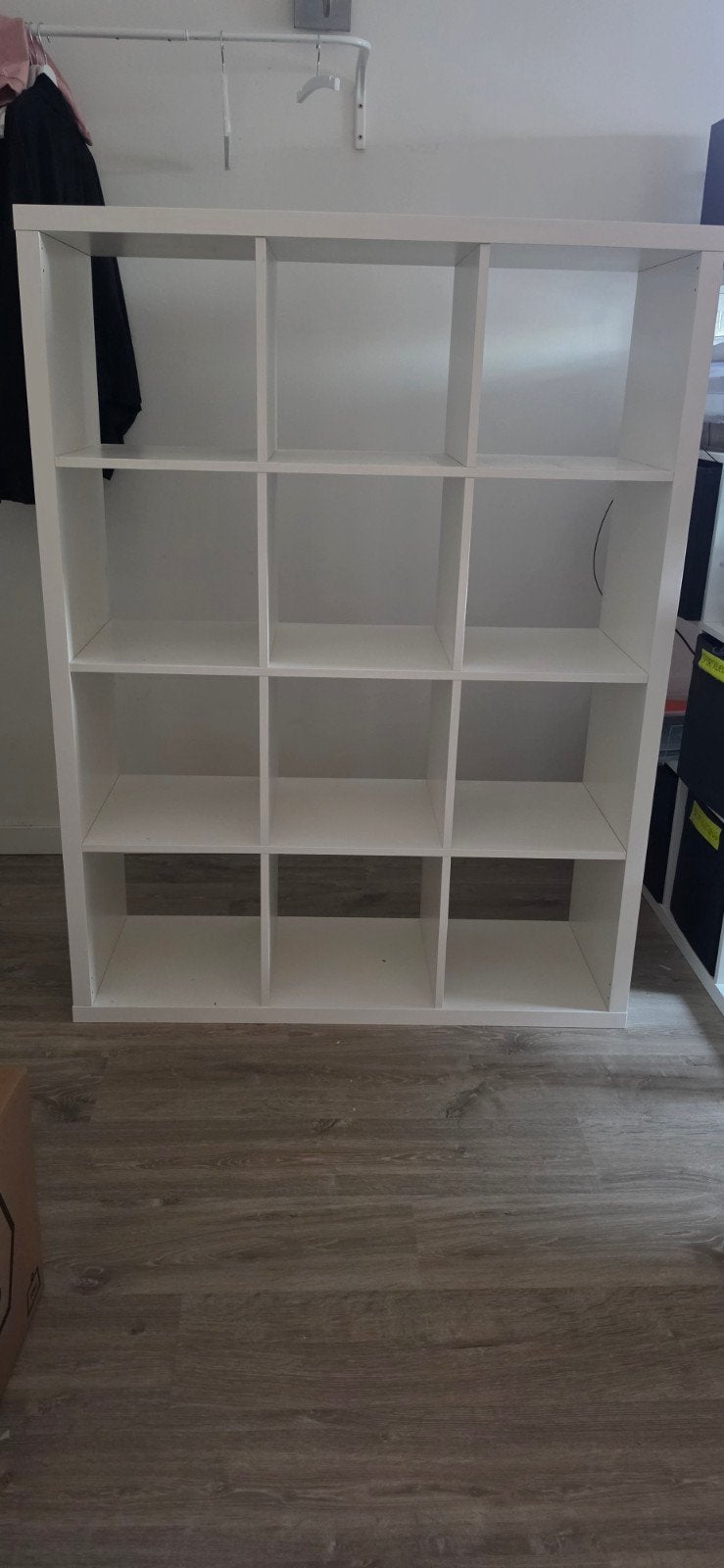 Witte Kallax kast met 12 vakken, Ophalen, Gebruikt