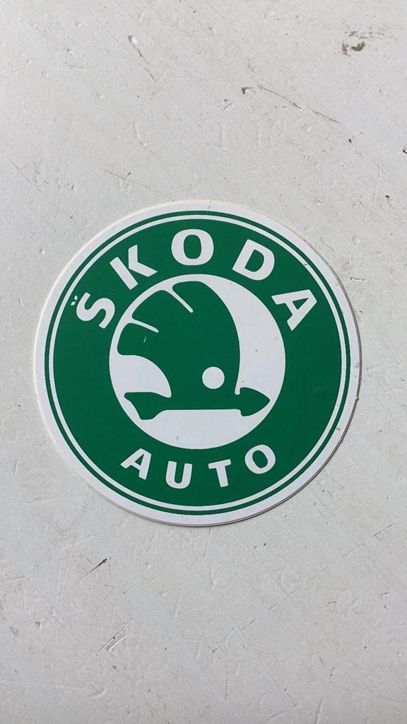 Sticker Skoda Auto, Verzenden, Zo goed als nieuw, Auto of Motor