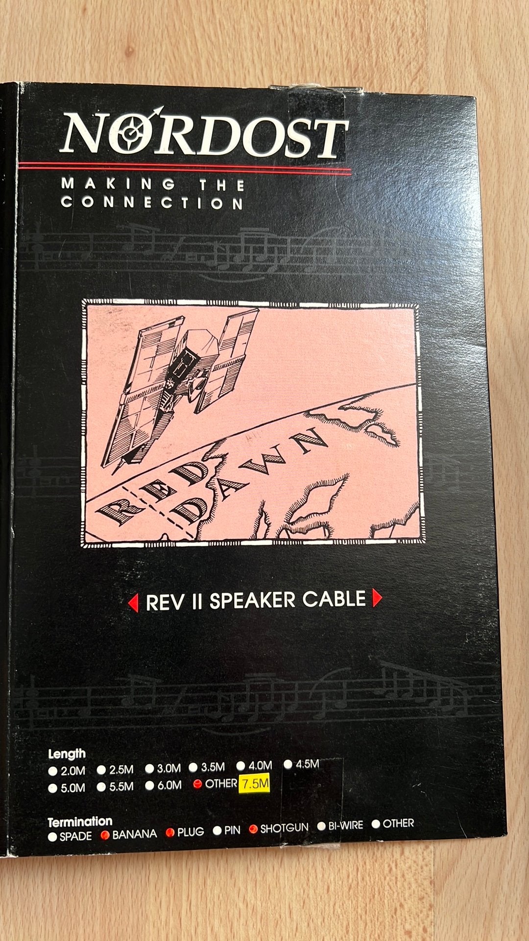Nordost Red Dawn luidsprekerkabel, Ophalen, Zo goed als nieuw, 5 tot 10 meter, Luidsprekerkabel