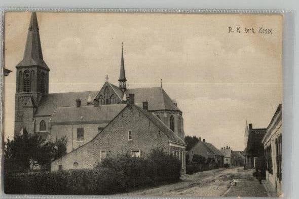 Zegge R.K. Kerk militair st BOSSCHENHOOFD 1918 zie info, Verzamelen, Verzenden, Voor 1920, Gelopen, Noord-Brabant