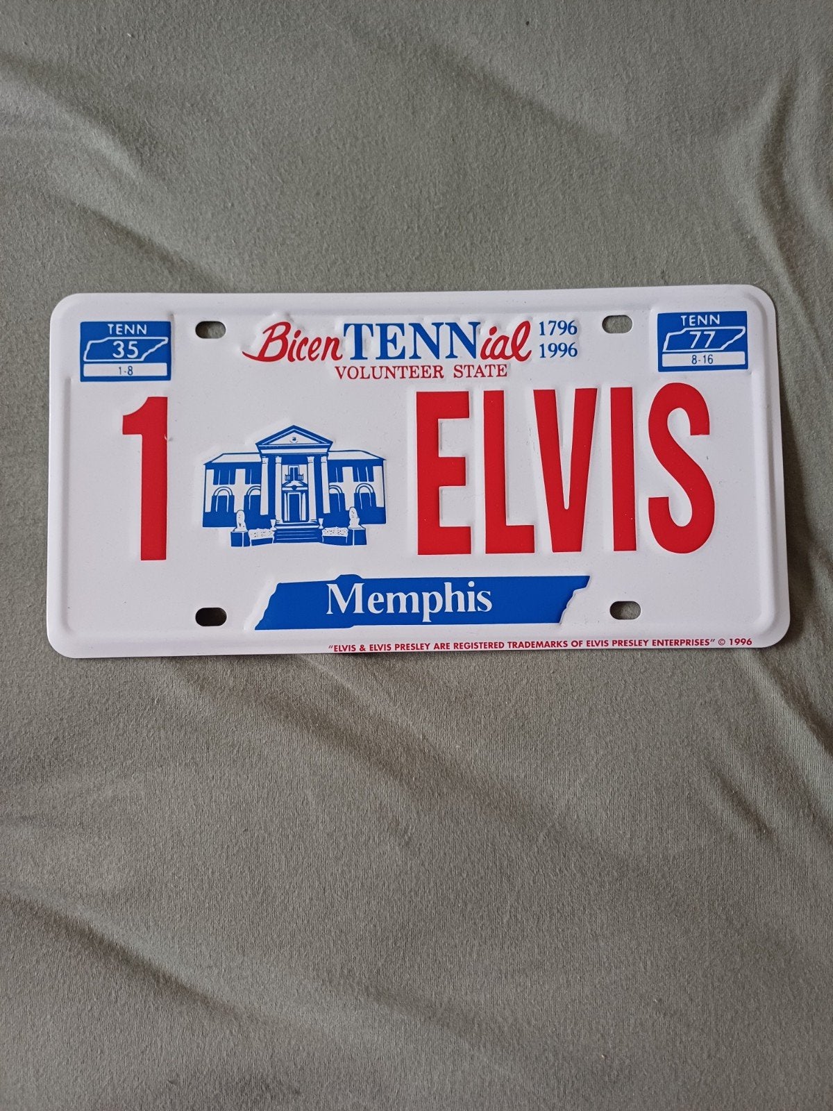 Elvis nummerbord Graceland, Ophalen of Verzenden, Zo goed als nieuw