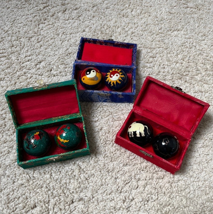 Meridiaankogels, Chinese massageballen, Antiek en Kunst, Ophalen of Verzenden