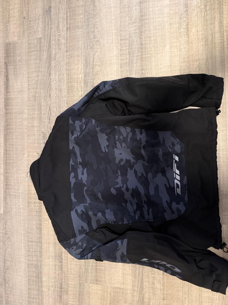 Difi motorjas textiel - Zwart/camouflage maat M, Ophalen of Verzenden, Tweedehands, Heren, Jas | textiel