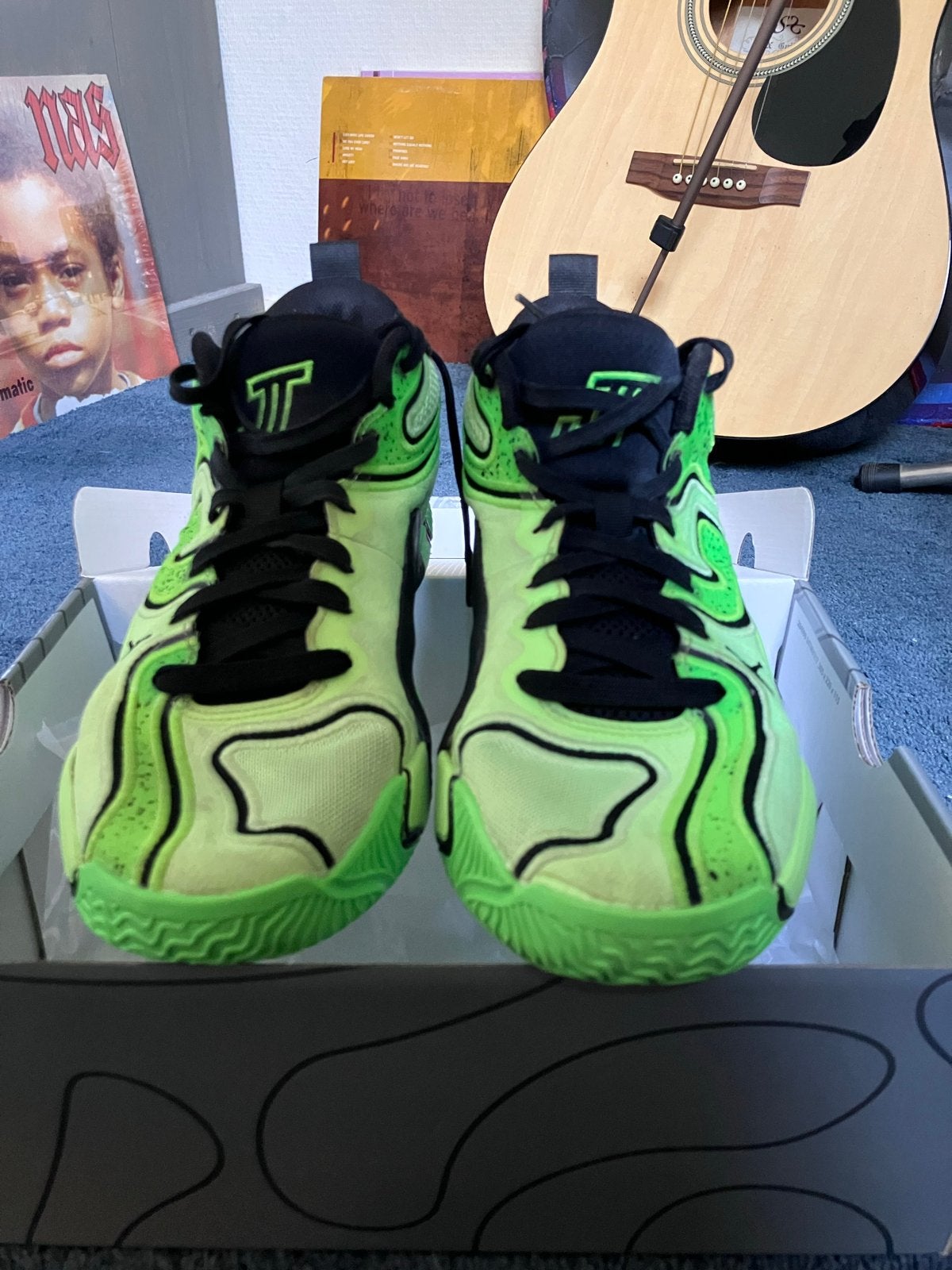 Jordan Tatum 3 'Ghost Green' Sneakers - Maat 41, Zwart, Ophalen of Verzenden, Sneakers of Gympen, Gedragen