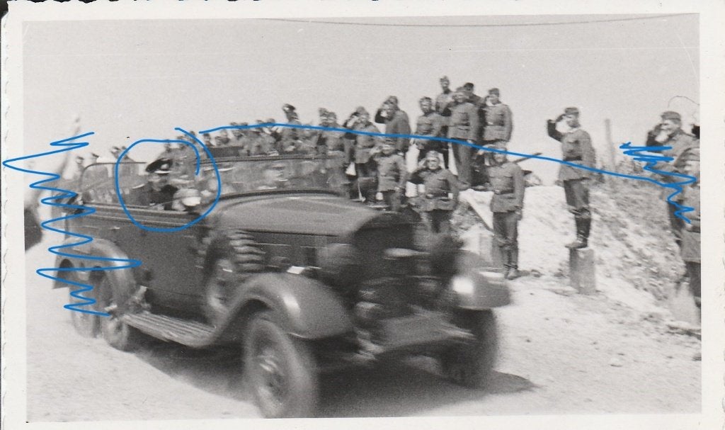 Mercedes Benz G4 admiraal foto, Verzamelen, Ophalen of Verzenden, Landmacht, Duitsland, Foto of Poster
