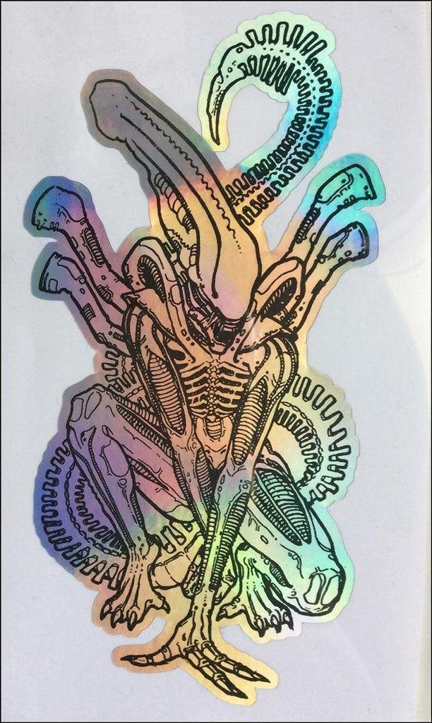 ALIEN XENOMORPH Sci Fi Horror Film Vinyl Sticker, Verzamelen, Stickers, Verzenden, Nieuw, Bedrijf of Vereniging