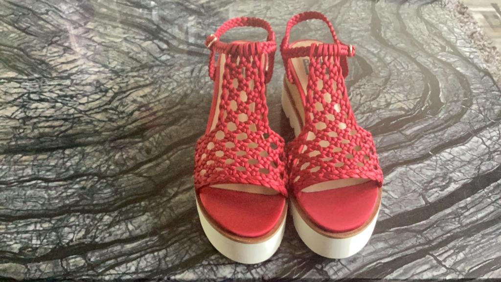 Bibi Lou Rode Espadrille Sandalen Maat 39, Verzenden, Zo goed als nieuw, Rood, Espadrilles of Moccasins