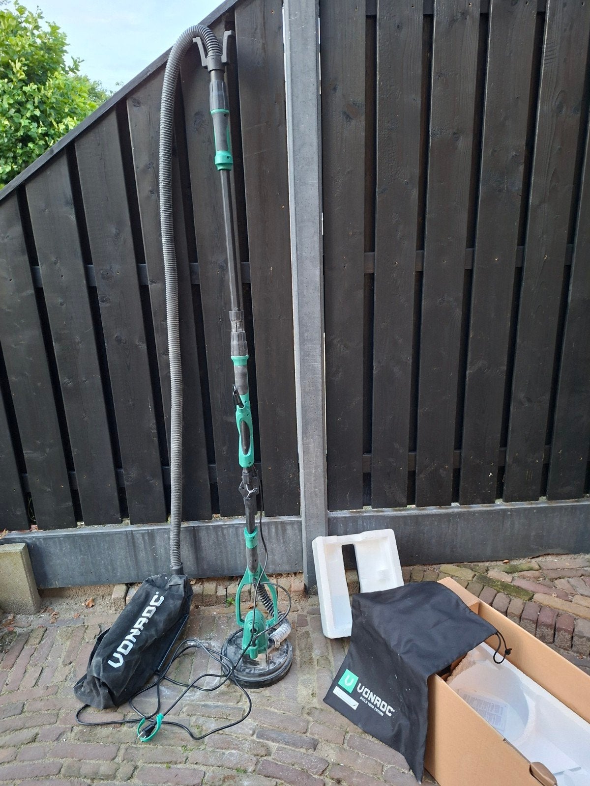 Vonroc Telescoop Schuurmachine Langnek en extra schuurschijv, Ophalen, Gebruikt, Overige typen