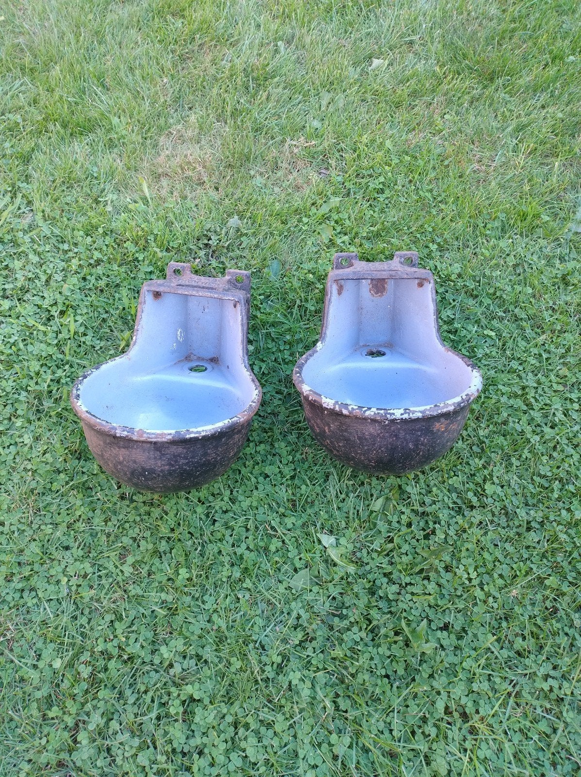 2x koeien deinkbak, Ophalen, Gebruikt