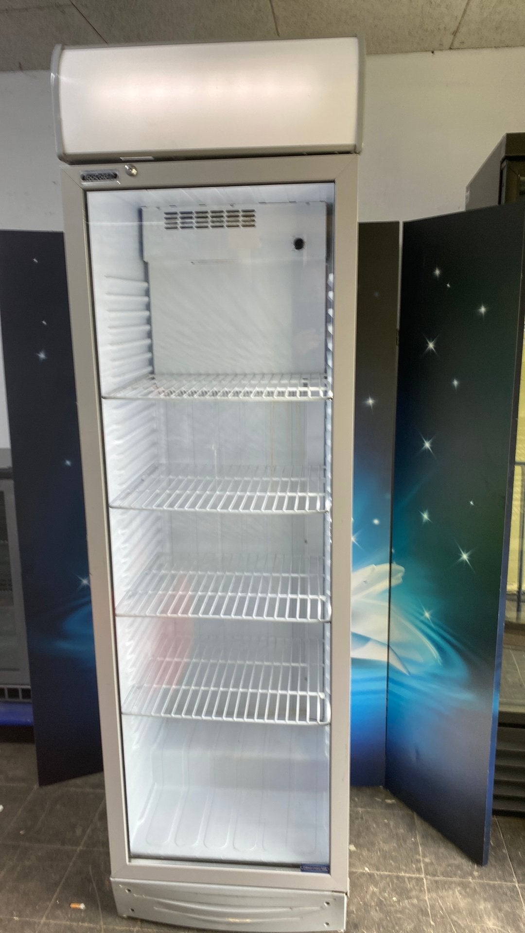 Koelkast glazen deur bj 2020 met led verlichting, Ophalen, Koelen en Vriezen