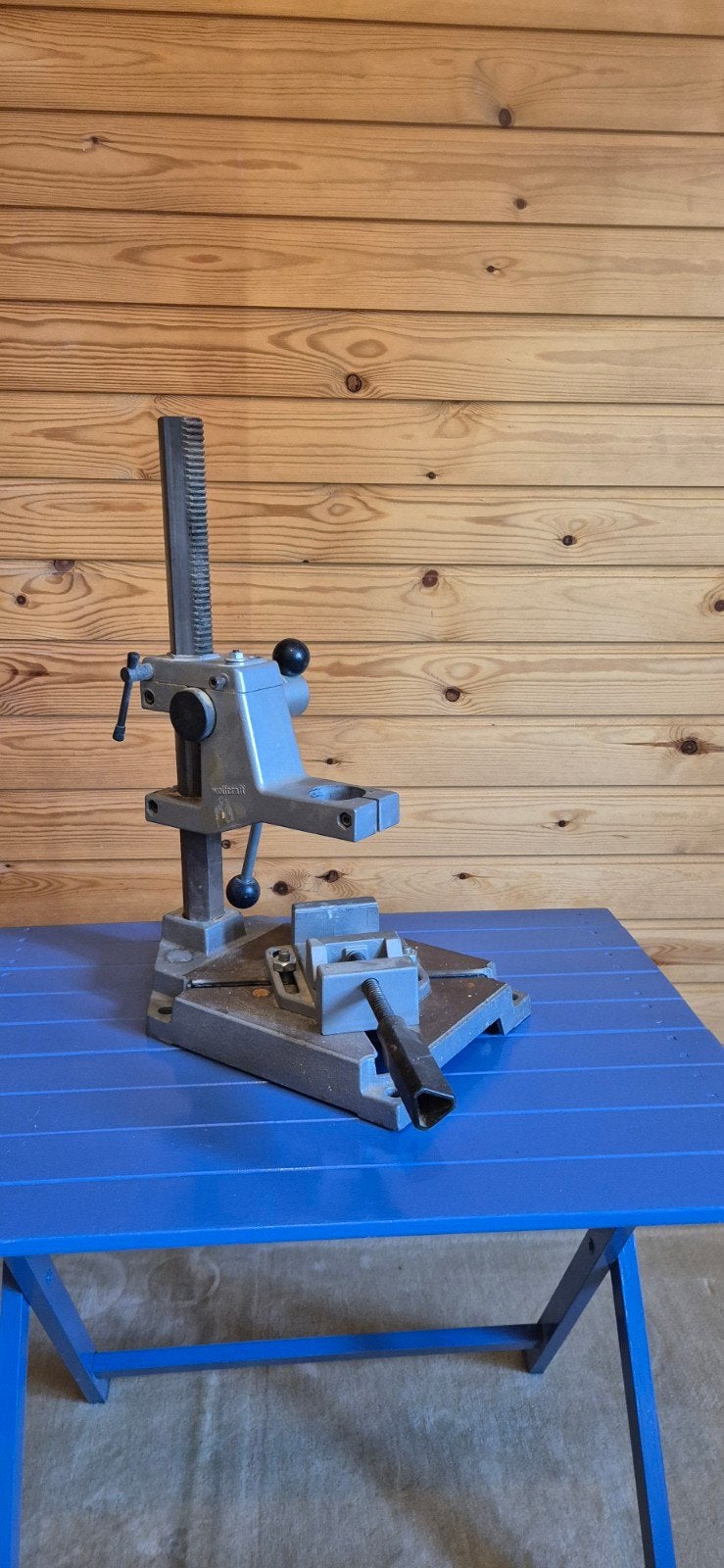Wolfcraft boorstandaard met bankschroef, Ophalen, Gebruikt, Overige typen