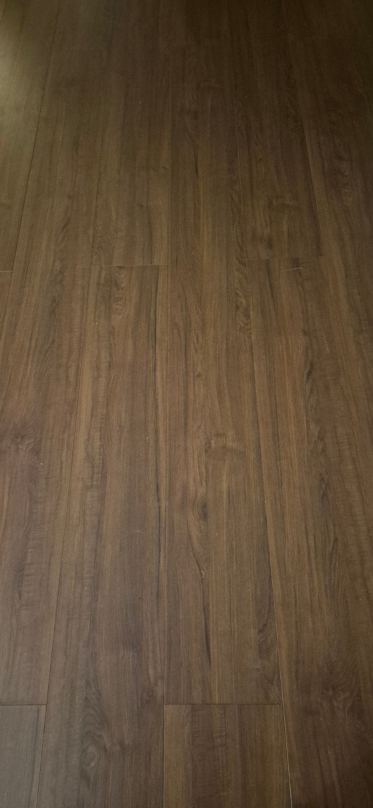 Donkerbruin kliklaminaat - 40m2 bruikbaar, Ophalen, Gebruikt, Hout, Laminaat