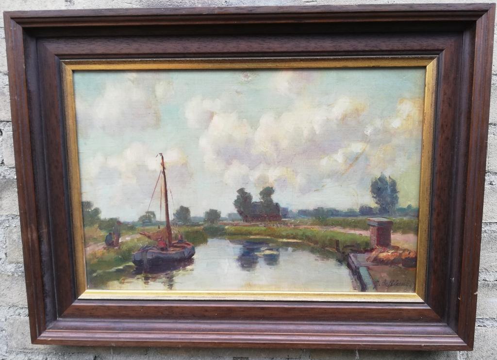 J. Le Blanc (pseud A.C.W Terhell 1863/1949). Ca 1900. 57/41., Antiek en Kunst, Ophalen