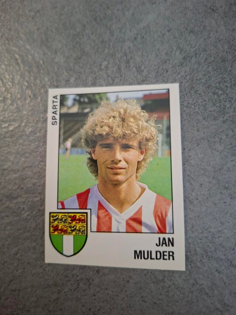 Panini sticker Voetbal 89. Speler Jan Mulder Sparta., Verzenden, Zo goed als nieuw, Sticker
