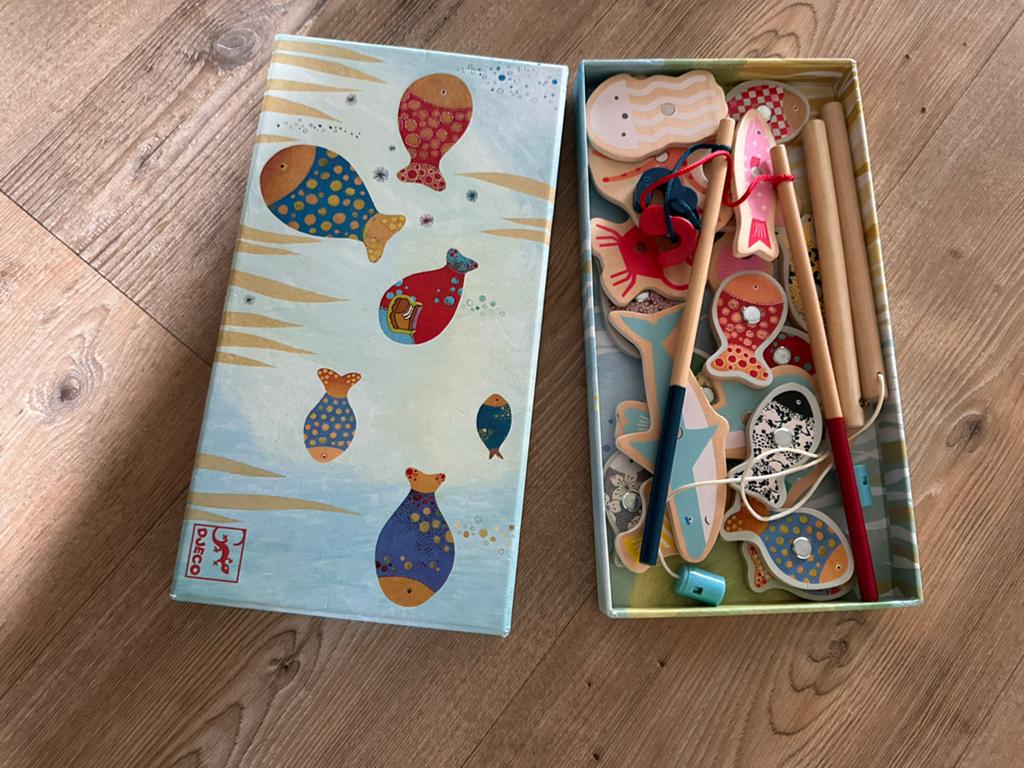 Djeco Magnetisch Visspel - Houten Vissen en Hengels, Kinderen en Baby's, Speelgoed | Educatief en Creatief, Ophalen, Gebruikt