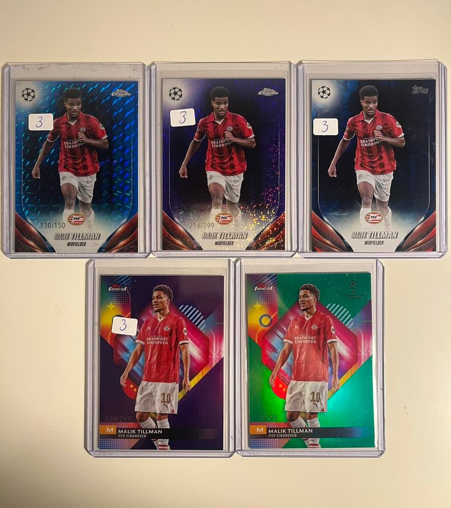 Malik Tillman bundel (topps, PSV Eindhoven), Ophalen of Verzenden, Zo goed als nieuw, Plaatje