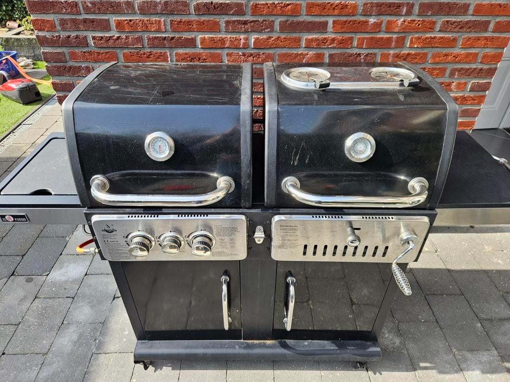 El Fuego Gas- en Houtskoolbarbecue - Gebruikt, Tuin en Terras, Gasbarbecues, Ophalen, Gebruikt, El Fuego