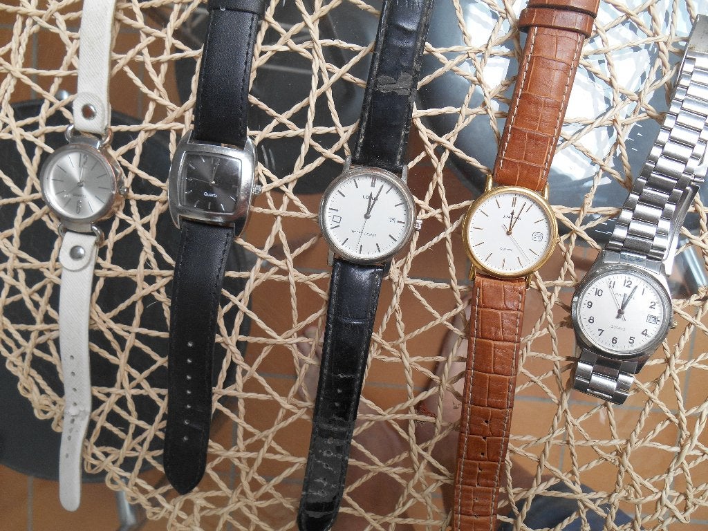 5 horloges, Overige merken, Staal, Gebruikt, Polshorloge