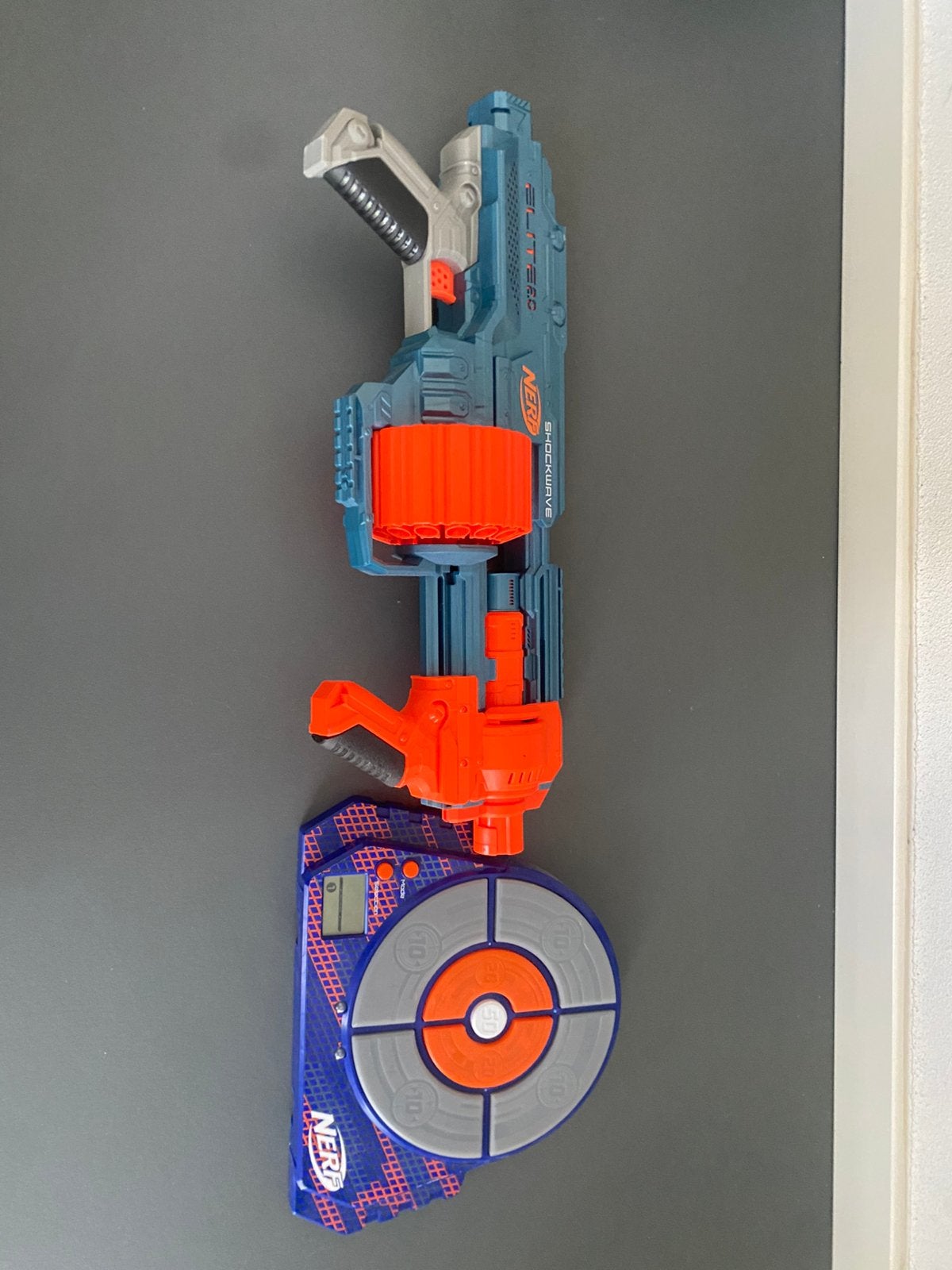 Nerf pistool met een werkend puntentarget (met kogels erbij), Ophalen of Verzenden, Zo goed als nieuw