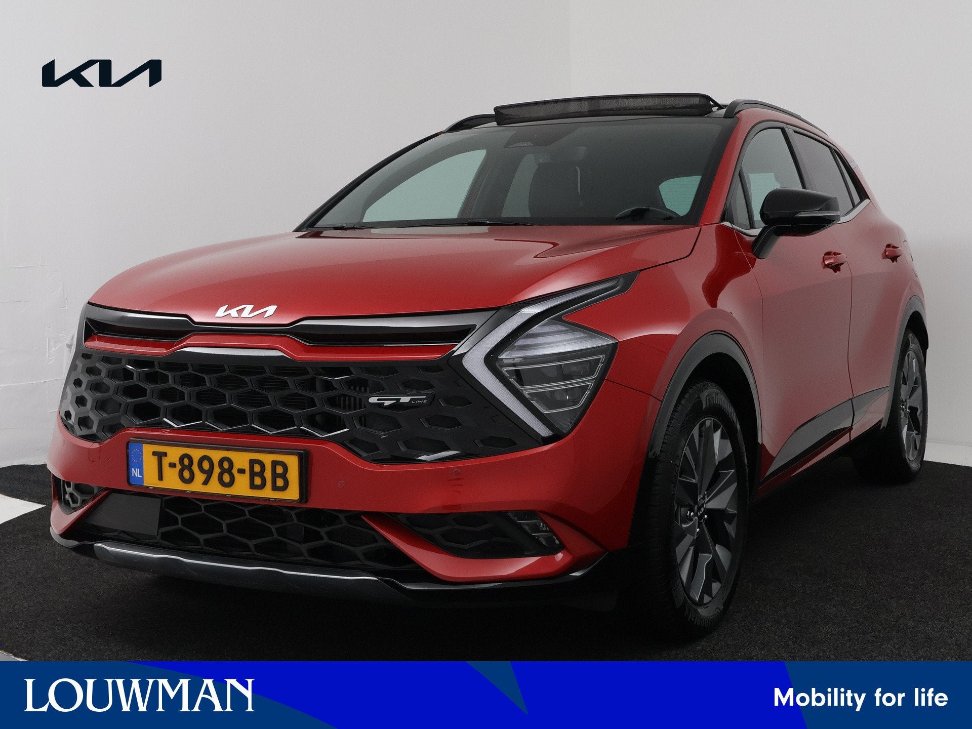Kia Sportage 1.6 T-GDi Hybrid GT-Line | Panoramadak | Stuur-, 12 maanden, Stof, Gebruikt, 4 cilinders