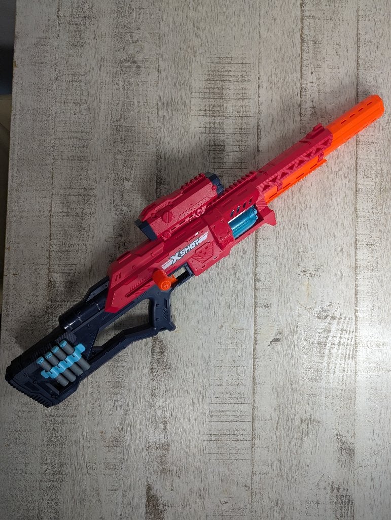 Grote X-Shot blaster met scope en 30 darts (ruilen mogelijk), Ophalen of Verzenden, Gebruikt