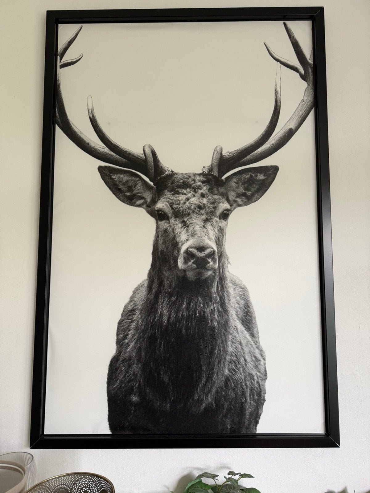 Hert canvasdoek ikea, Ophalen, Zo goed als nieuw, Schilderij, 75 cm of meer