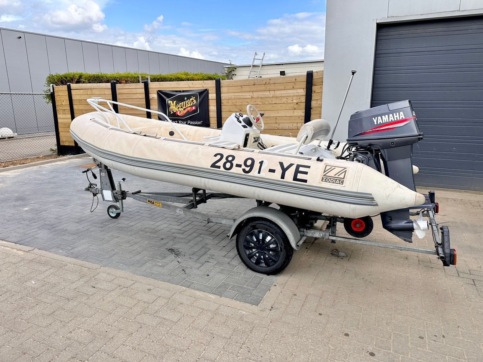 Zodiac yachtline deluxe 420 Yamaha 40 Pk Rubberboot Rib, Watersport en Boten, Polyester/glasvezel, Yamaha, Ophalen of Verzenden