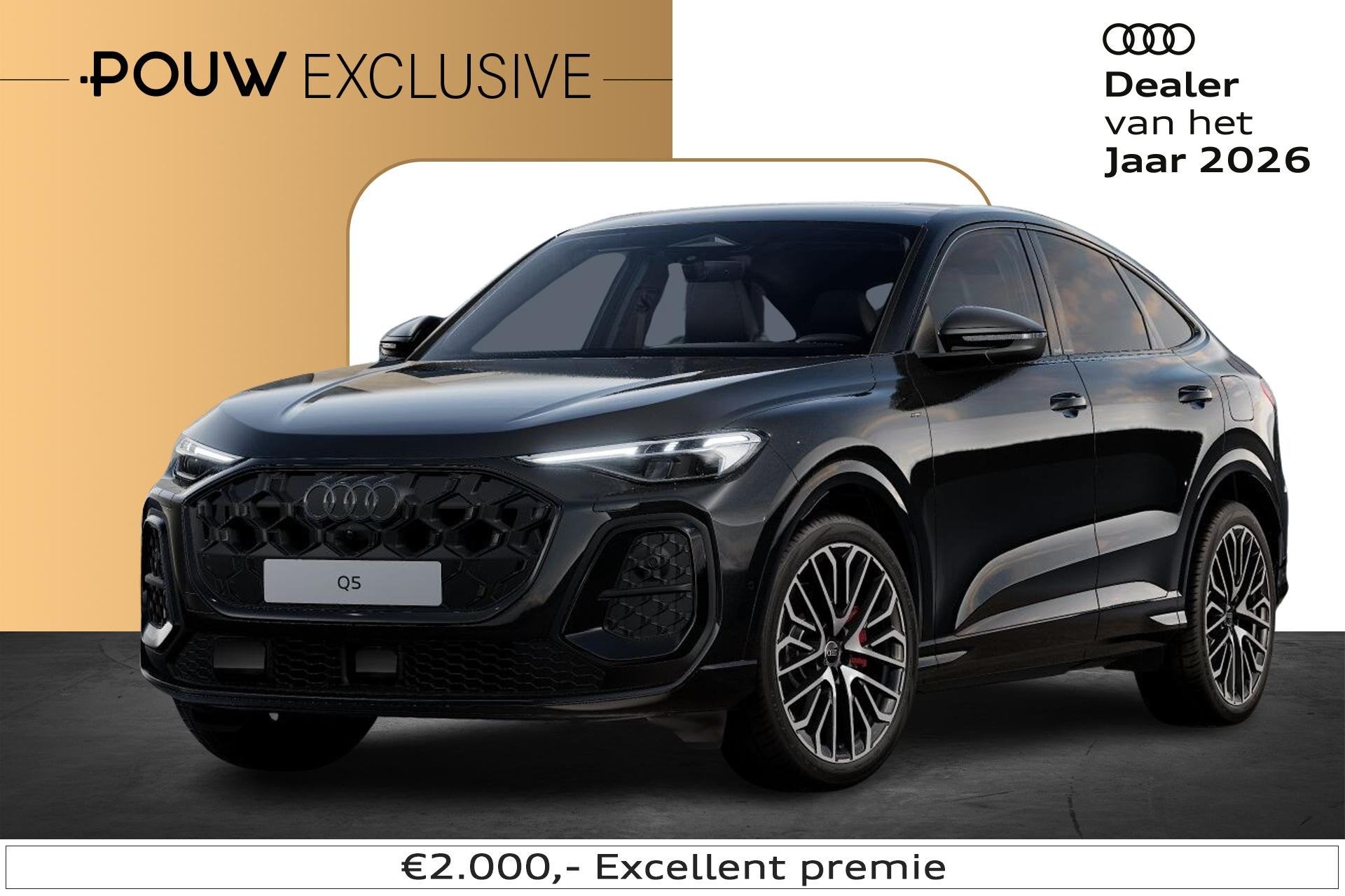 Audi Q5 Sportback 2.0 TFSI e-hybrid quattro S Edition Compet, Automaat, 12 maanden, 4 cilinders, 150 min
