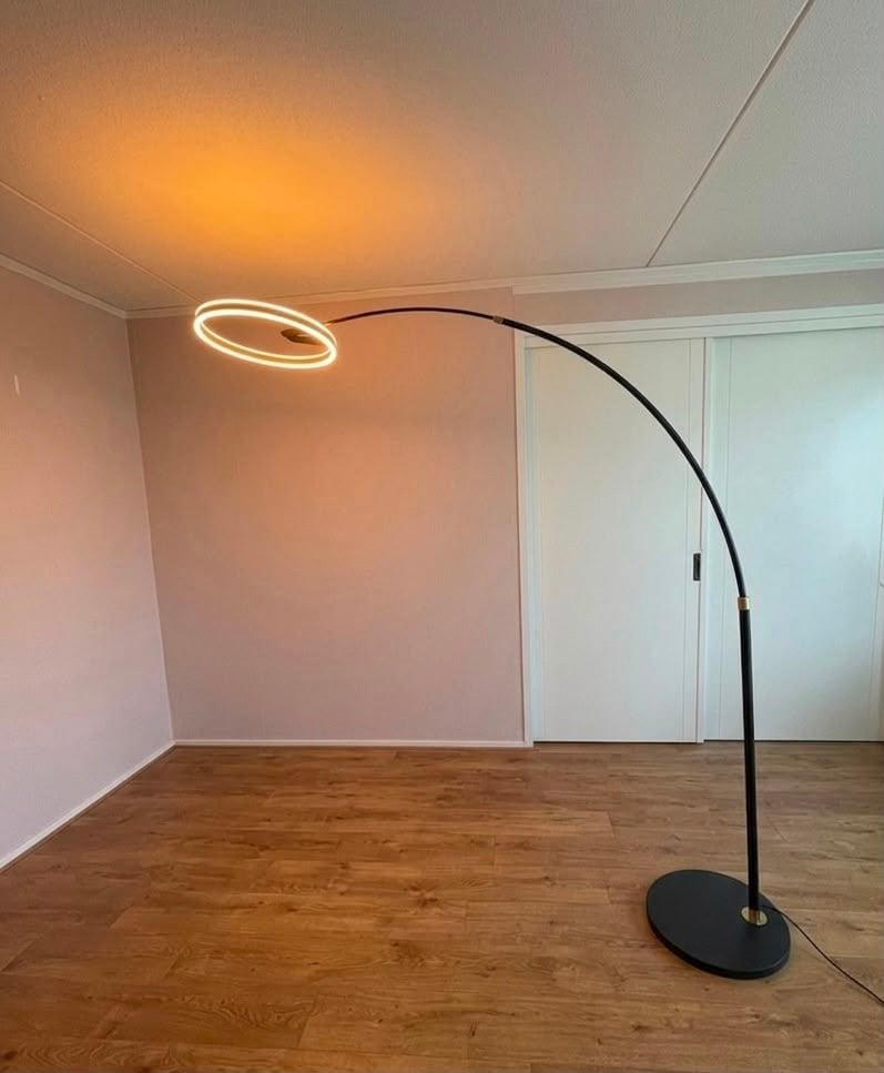 Nieuwe Steinhauer Booglamp Ring Design Zwart Luxe Modern, Ophalen of Verzenden, Zo goed als nieuw