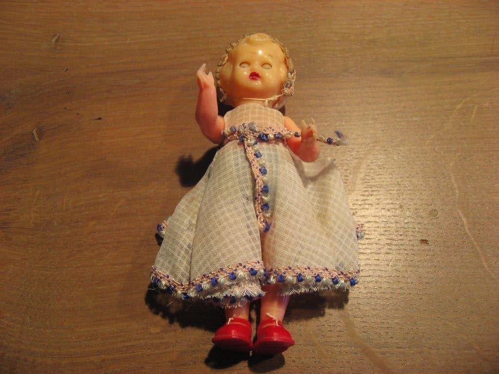 zeer oud Italiaans G.B. Galetti celluloid popje, gemerkt, Verzamelen, Verzenden, Nieuw, Pop