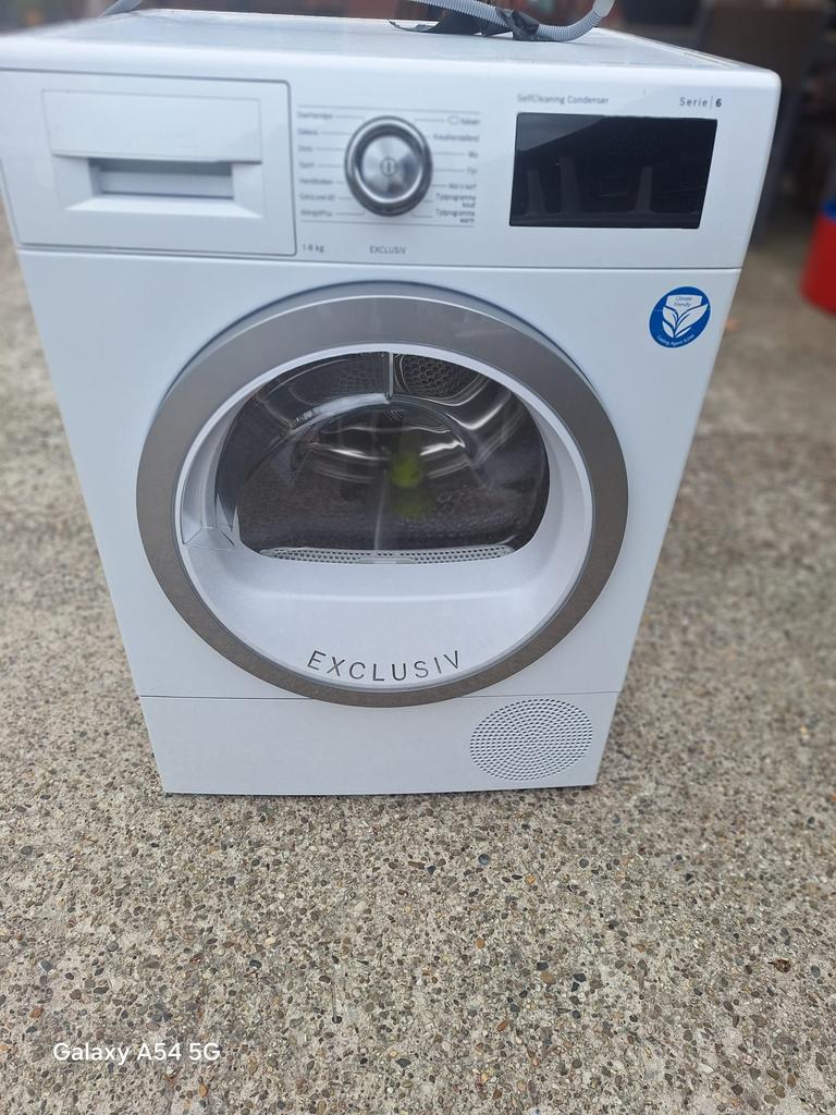 Bosch Serie 6 Exclusiv Warmtepompdroger 8kg Condenser, Ophalen, Overige typen, 8 tot 10 kg, Zo goed als nieuw