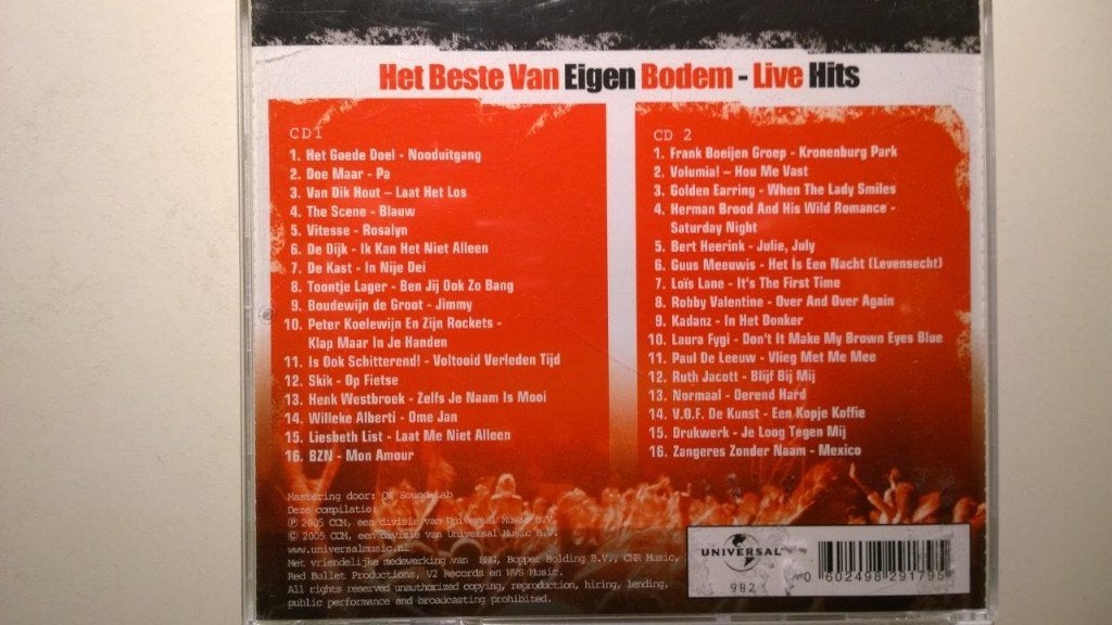 Het Beste Van Eigen Bodem Live Hits, Ophalen of Verzenden, Zo goed als nieuw, Nederlandstalig