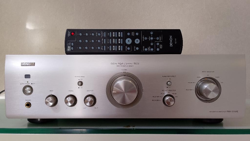 Denon PMA 1510 AE "TOP-VERSTERKER + AB & HANDLEIDING., Ophalen of Verzenden, Zo goed als nieuw, 120 watt of meer, Overige merken