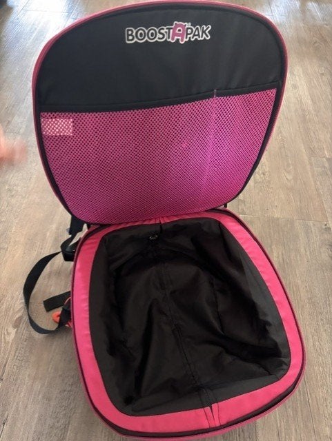 Zitverhoger en rugtas in één (Trunki), Autogordel, 15 t/m 36 kg, Zo goed als nieuw, Ophalen