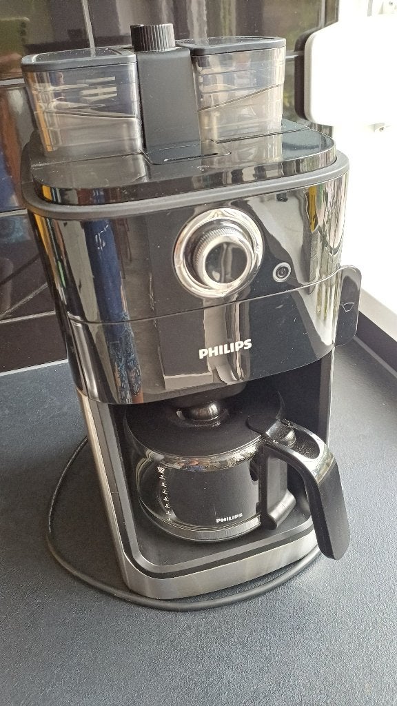 Philips Grind & Brew HD7769/00 koffiezetapparaat, 10 kopjes of meer, Koffiemachine, Ophalen of Verzenden, Zo goed als nieuw