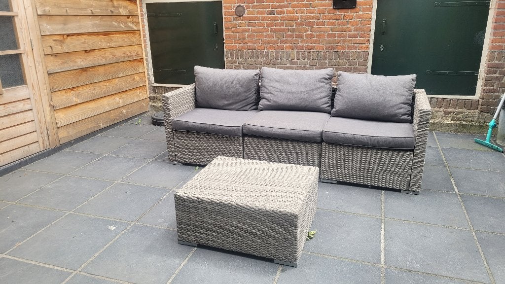 3 zits tuin loungebank, Ophalen, Overige materialen, Bank, 3 zitplaatsen