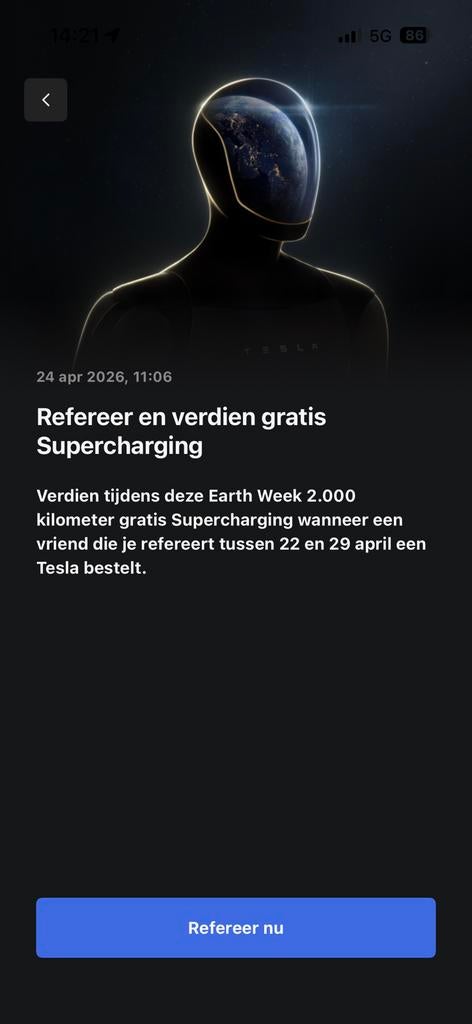Profiteer nu! Tesla refereer code, Ophalen